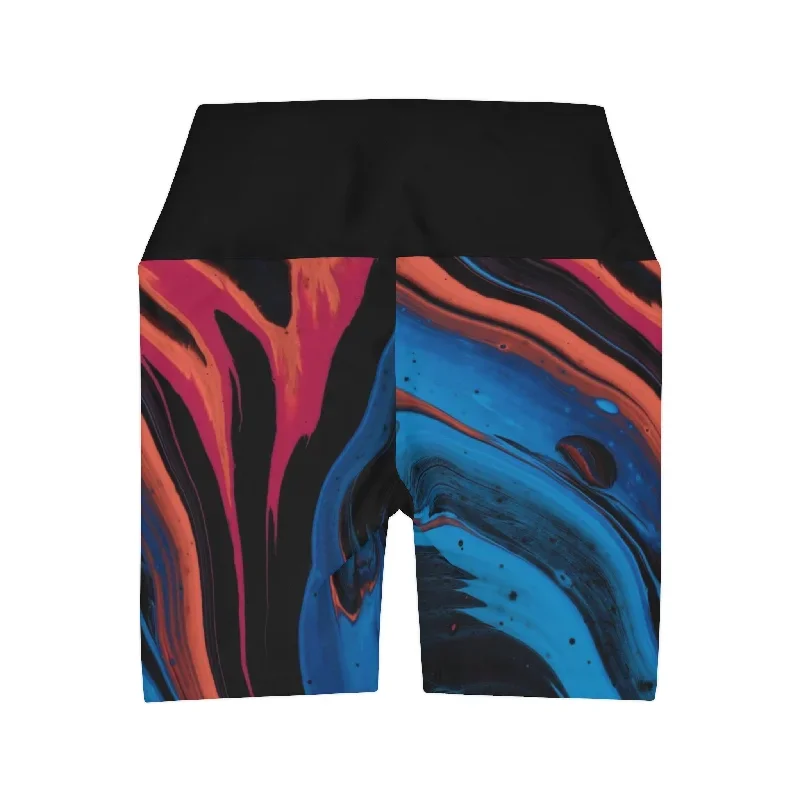 acrylic-pour-high-waisted-yoga-shorts-aop