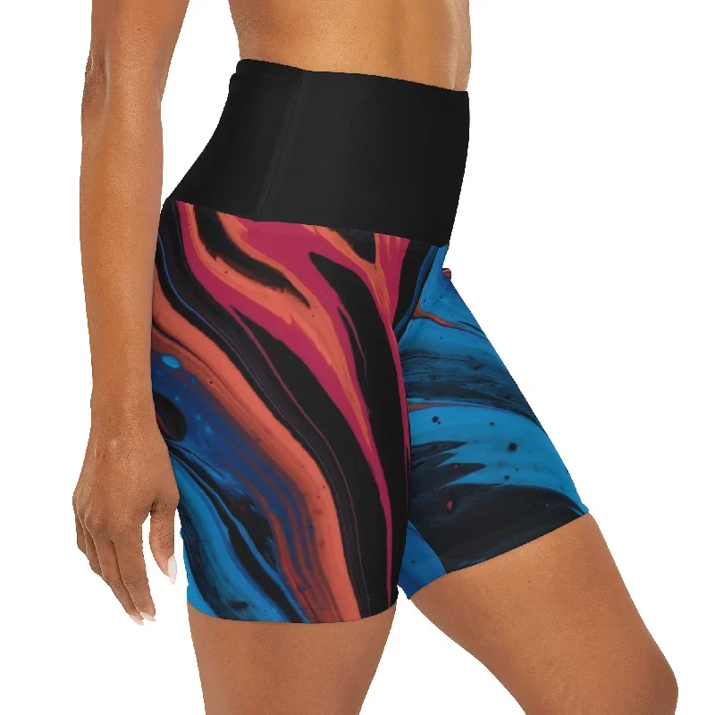 acrylic-pour-high-waisted-yoga-shorts-aop