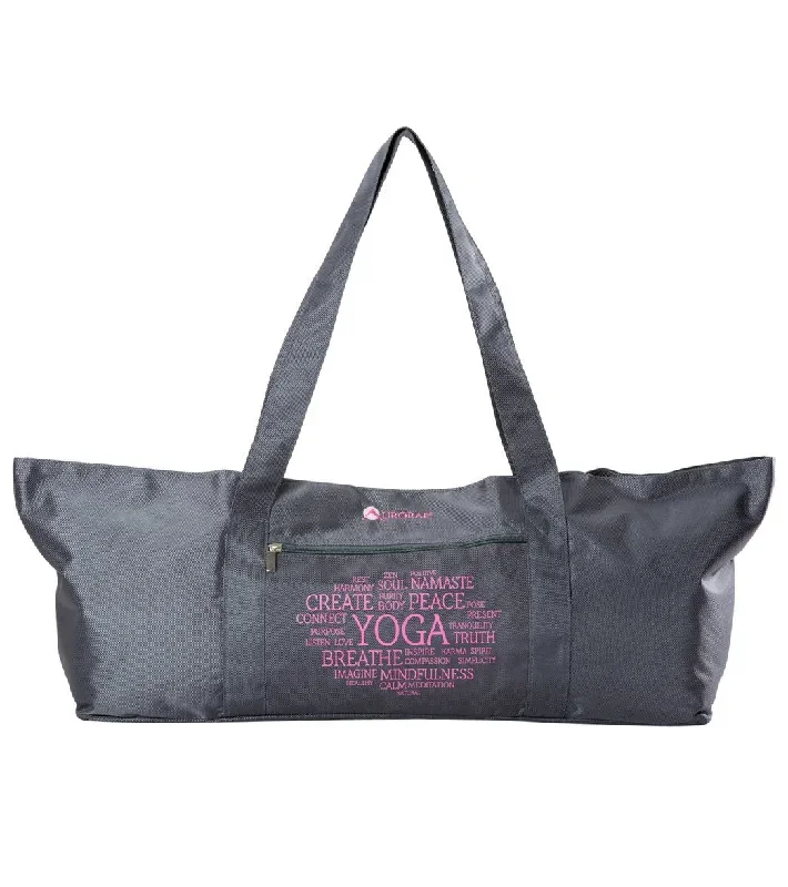 Aurorae Yoga Mat Tote Bag Grey Solid