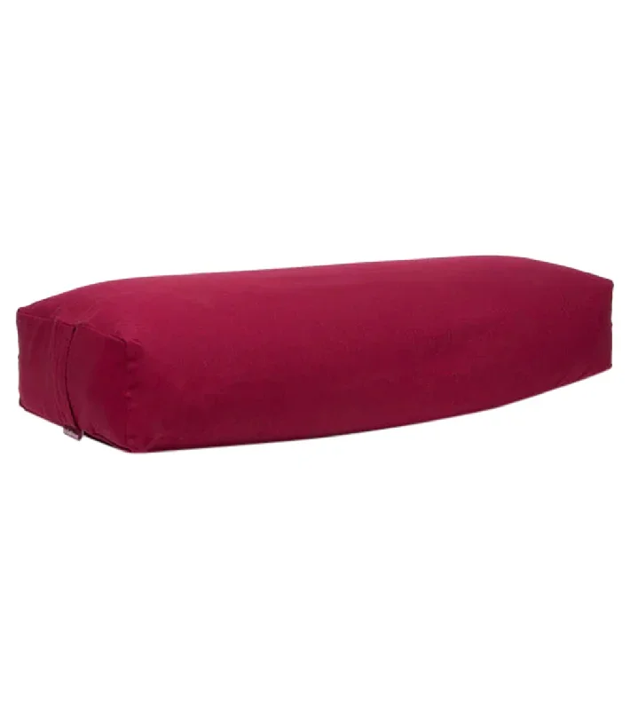 B, Halfmoon Essential Cotton Restorative Bolster Rouge