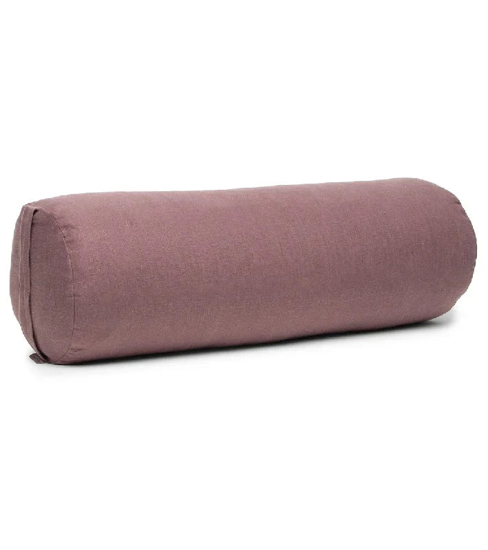 B, Halfmoon Linen Cylindrical Bolster