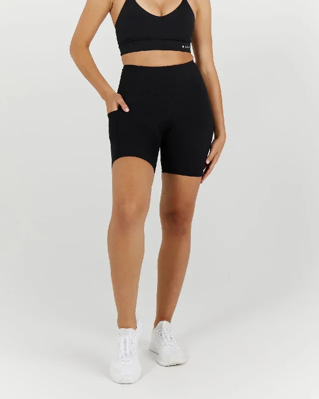 BIKER SHORTS - BLACK