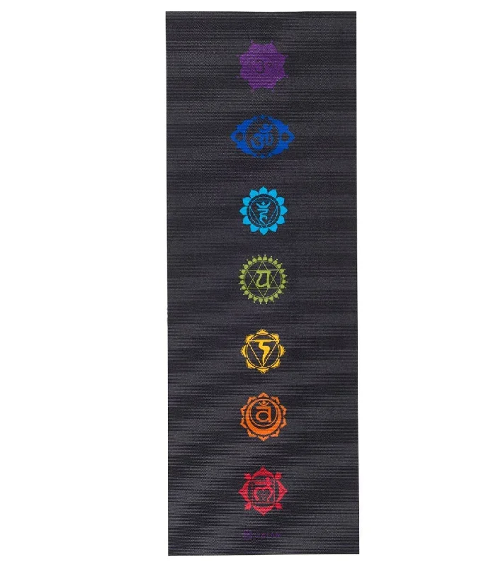 Gaiam Black Chakra Printed Yoga Mat 68 6mm