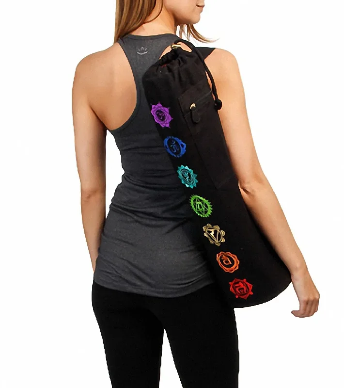 Gaiam Chakra Embroidered Yoga Mat Bag