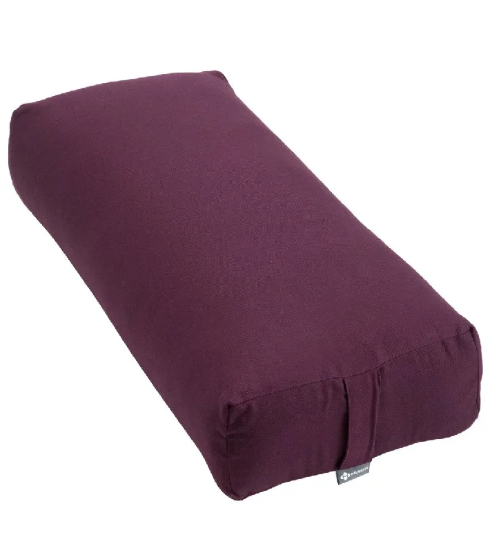 Halfmoon Rectangular Yoga Bolster Aubergine