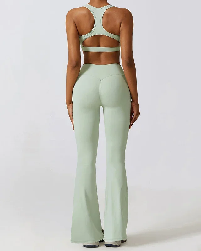 Light Blue 1 Bra Flared Pants