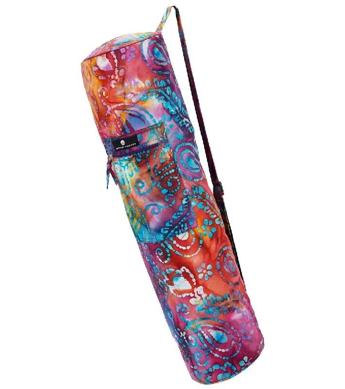 Hugger Mugger Batik Yoga Mat Bag Multipurple