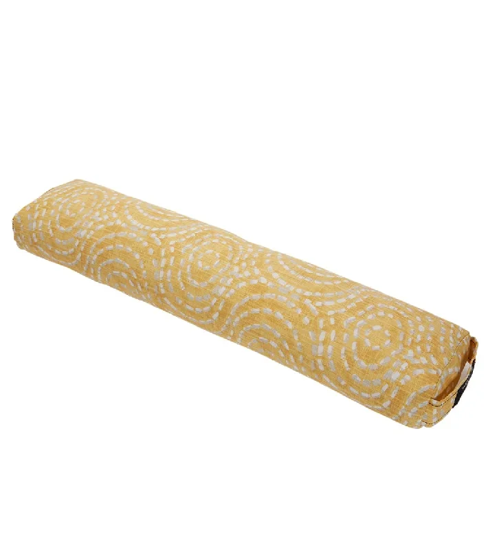 Hugger Mugger Pranayama Printed Yoga Bolster Golden Goddess