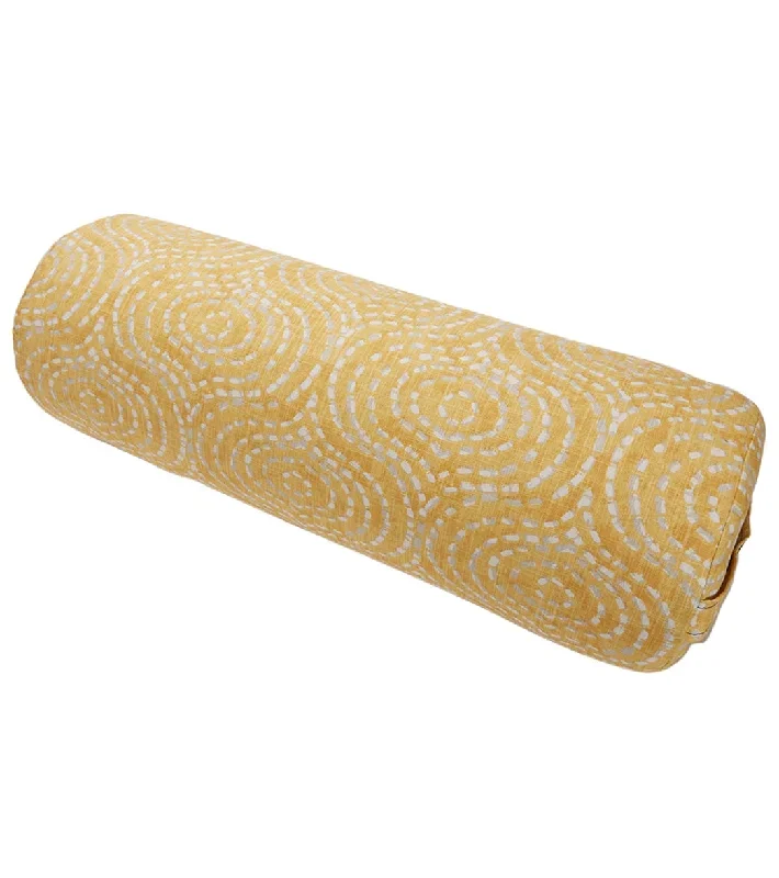 Hugger Mugger Round Printed Yoga Bolster Golden Goddess