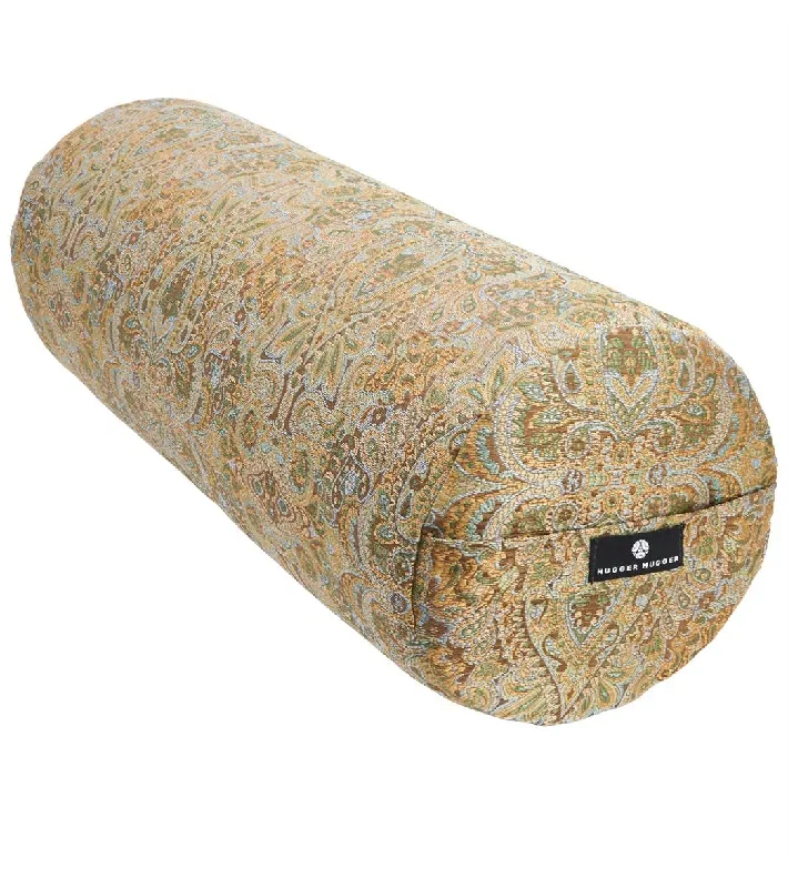 Hugger Mugger Round Printed Yoga Bolster Pashmina Tea