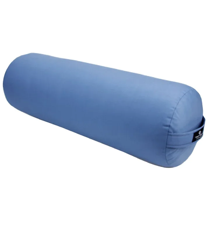 Hugger Mugger Round Solid Yoga Bolster Cornflower