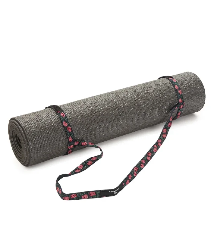 Hugger Mugger Simple Yoga Mat Sling Pink Peony