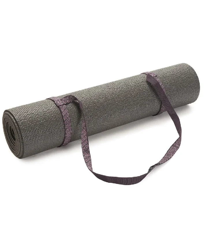 Hugger Mugger Simple Yoga Mat Sling Purple Flower