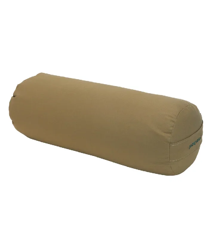 Jade Yoga Round Bolster Khaki