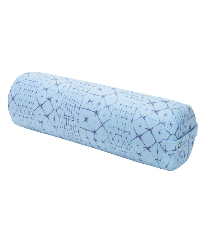 Manduka Enlight Round Yoga Bolster Star Dye Clear Blue