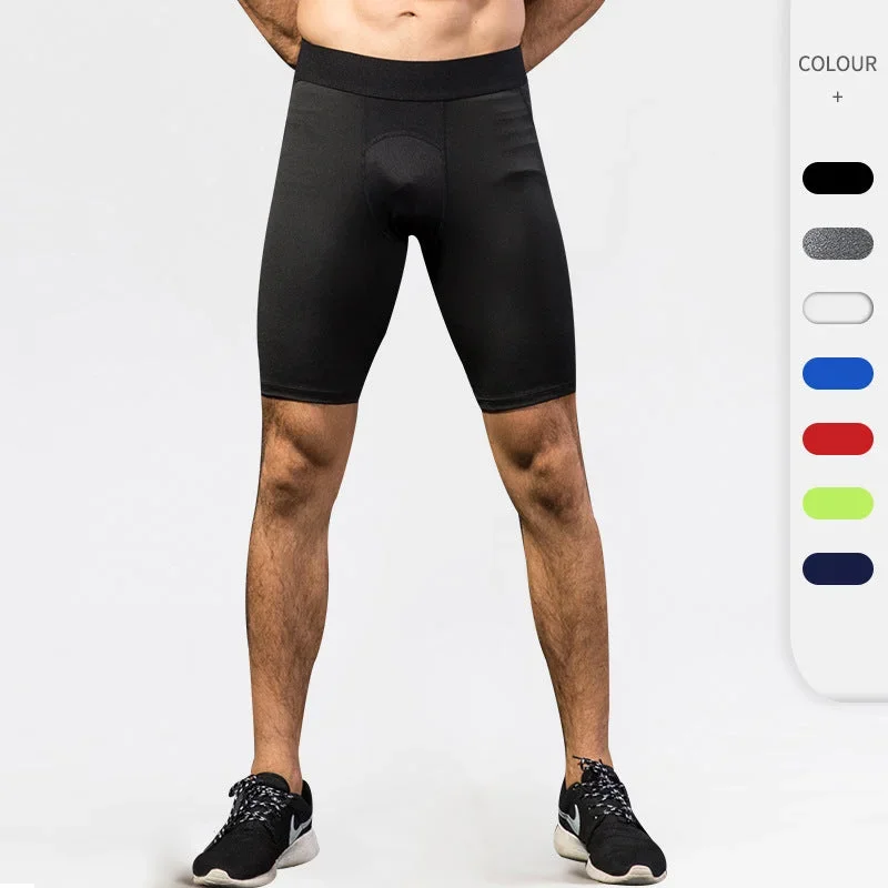 Men's PRO Tight Mesh splicing Quick Drying Stretch Shorts 7 color 1044