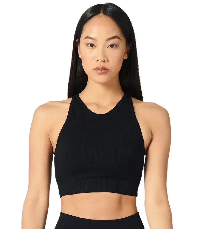 NUX 3x2 Crop Tank Black