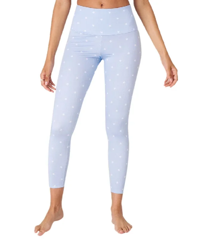 Onzie High Waisted Basic 7/8 Yoga Leggings Petite Stars