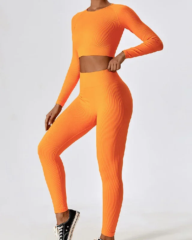 Long Sleeve Pants Orange