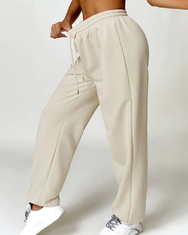 2 Bra Sweatpants Apricot