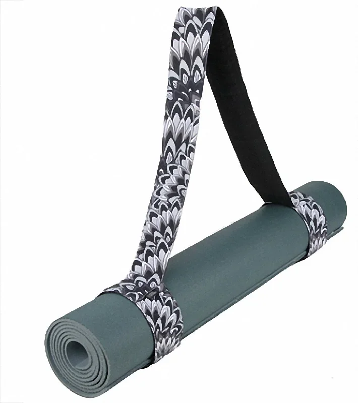 prAna Tote Yoga Mat Holder Black Flora