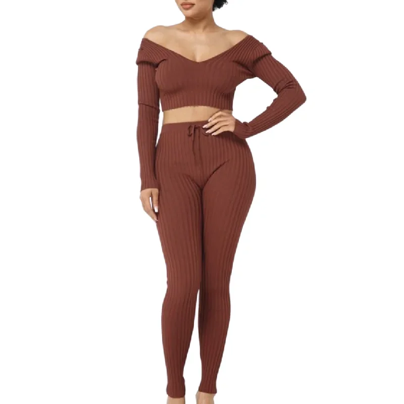 Sitting Pretty Pant Set - Cocoa