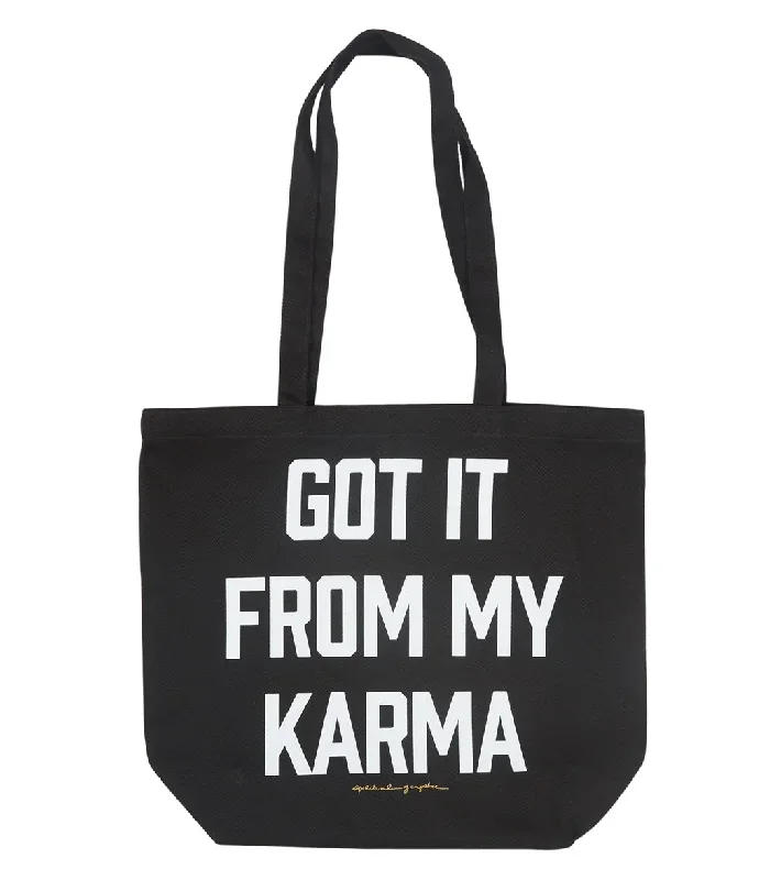 Spiritual Gangster Karma SG Canvas Tote Vintage Black