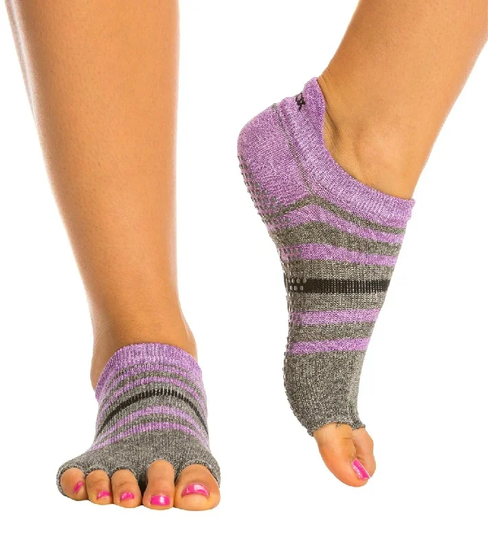 Toesox Low Rise Half-Toe Yoga Grip Socks Aire