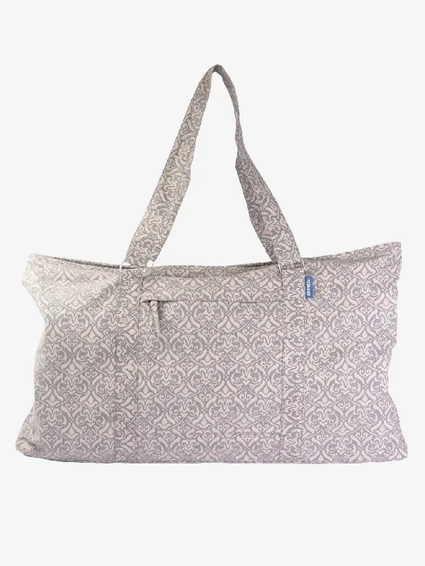 Yoga-Mad Yoga Weekender Bag - Grey Brocade