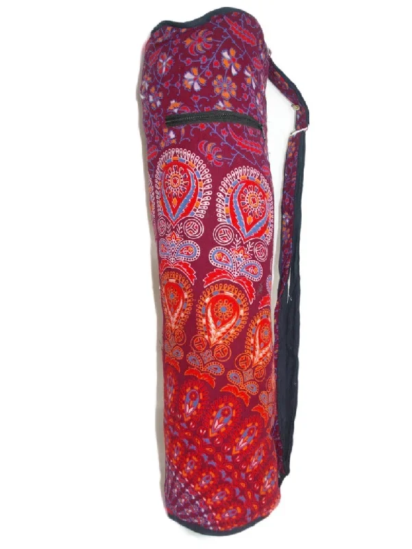 Zippered yoga mat bag